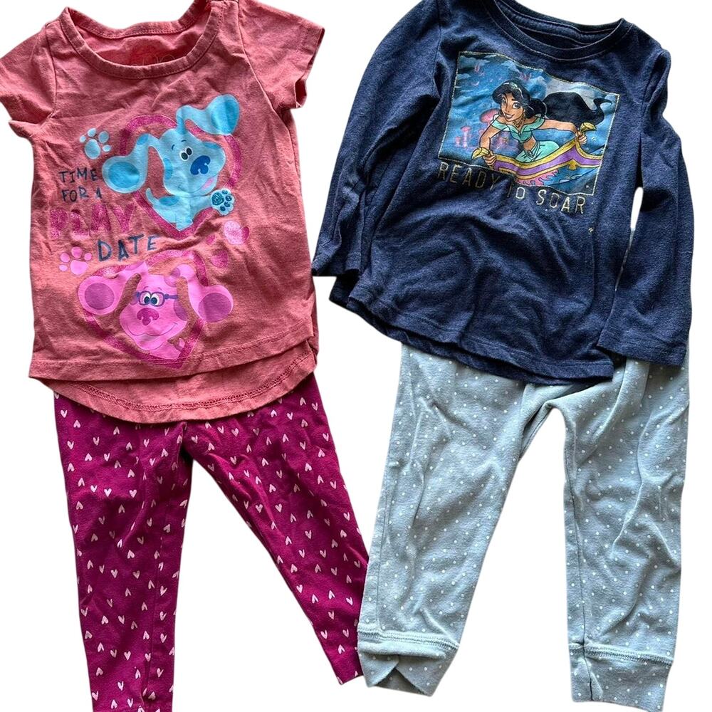 Girls Clothing Bundle Size 18 Months Outfit Set Tops Bottoms Princess Jasmine